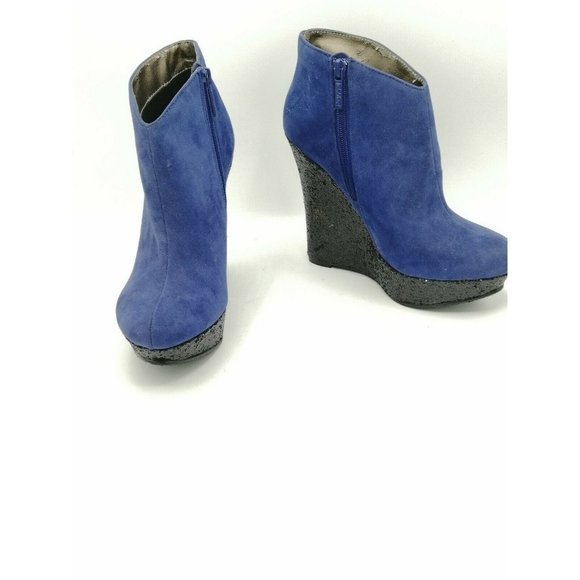 Michael Antonio Cane Ankle Boot Wedge Glitter Heel Women's US 6 - Picture 3 of 12